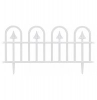 Bordures de jardin - lot de 4 - blanc