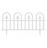 Bordures de jardin - lot de 4 - blanc