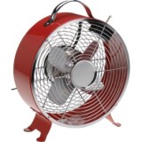 Ventilateur vintage de table - 2 vitesses - rouge