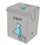 Bac à tri - papier - gris