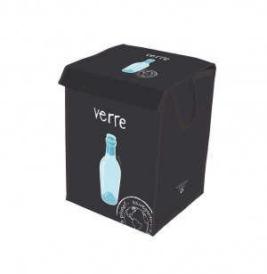 Bac à tri - verre - noir