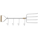 Patère murale - fourche - 4 crochets