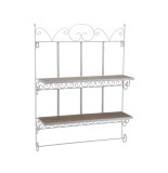 Etagère murale - 2 niveaux - blanc