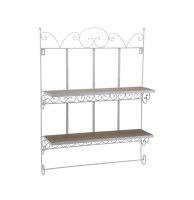 Etagère murale - 2 niveaux - blanc