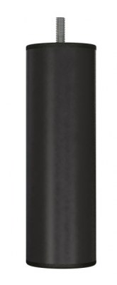 Pieds de lit Métal Noir hauteur 150mm Ø51mm