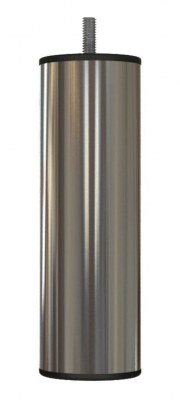 Pieds de lit Métal Couleur Inox Brossé hauteur 150mm Ø51mm