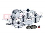 Lot de sets de 16 ustensiles de cuisine en acier inoxydable de marque swissline