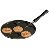 Poele à blinis - 7 alvéoles - manche amovible et fond anti-adhésif