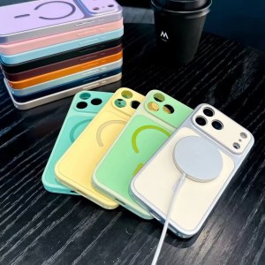 Coque MagSafe iPhone 17 Pro Max coque bonbon mate en gros coque téléphone