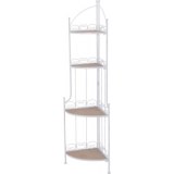 Etagère d'angle - 4 niveaux - blanc
