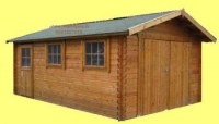 Garage en bois 34mm