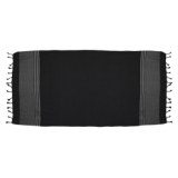 Fouta nid d'abeilles - noir - linge