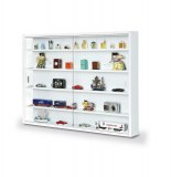 Vitrine de collection - blanc - meuble de rangement