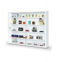 Vitrine de collection - blanc - meuble de rangement