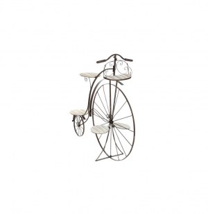 Vélo porte-plantes - fer et bois - décoration