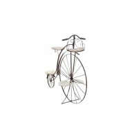 Vélo porte-plantes - fer et bois - décoration