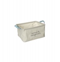 Panier de rangement - polyester - 2 anses