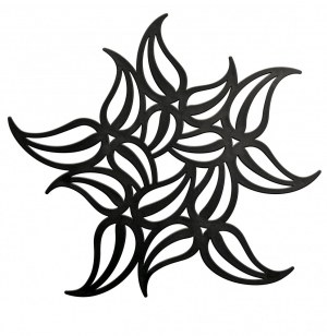 Dessous de plat flame noir - koziol