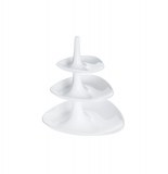 Plat de présentation betty - 3 plateaux - blanc