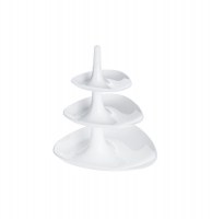 Plat de présentation betty - 3 plateaux - blanc