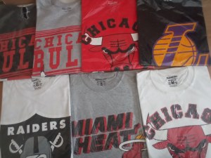 Lot de Tshirts Mitchell & Ness destockage