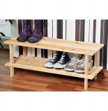 Range chaussures - bois - 2 niveaux