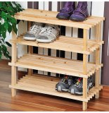Range chaussures - bois - 4 niveaux