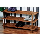 Range chaussures - marron - 3 niveaux