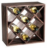 Etagère carré pour bouteilles à vin - 12 compartiments