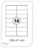 1400 ETIQUETTES AUTOCOLLANT POUR ADRESSES 105 x 41 mm