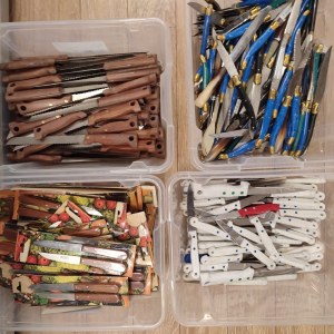 Important lot de couteaux de cuisine