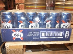 1664 kronenbourg Biere -50cl Canette 5° Version International