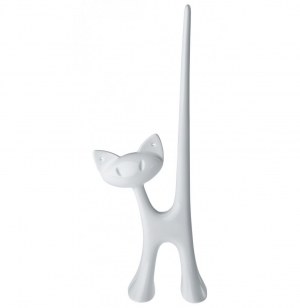 Présentoir pour bagues miaou chat - koziol - blanc