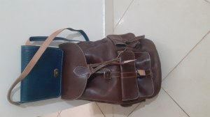 Lots: Sac à dos Cuir + sac pour femme ( Fabrication Artisanal)