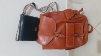Lots: Sac à dos Cuir + sac pour femme ( Fabrication Artisanal)