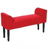 Banquette velours - selah - rouge