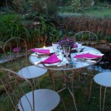 TABLE DE JARDIN MÉTAL RONDE