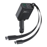Adaptateur allume- chargeur Voiture à Affichage Numérique 5-en-1 : PD Super Charg...
