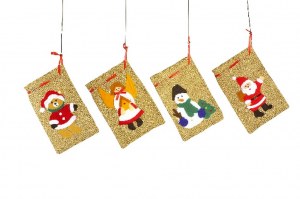 Lot de 4 Petits Sachets de Noël