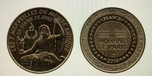 Déstockage Jetons / Médailles Touristiques Monnaie de Paris
