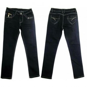 Lot Jeans "Plume dorée" 8/14 ans