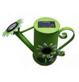 Balise solaire - arrosoir vert - jardin