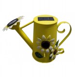 Balise solaire - arrosoir jaune - jardin