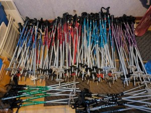 VENDS LOT DE BATONS DE SKI DE PISTE OCCASION