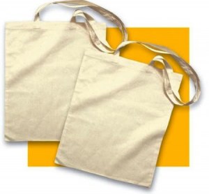 LOT DE 250 SACS SHOPPING COTON ÉCRU