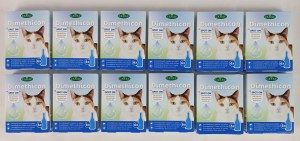 Lot 12 Boites de 6 pipettes Anti - puces / tiques pour chat ( 1.25 euro / boite )
