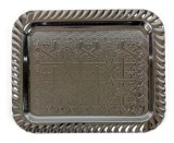 Lot de 12 Plateaux Rectangle Métal ( 0.83 cts / pcs )