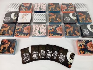 Lot 20 Paquets de 6 Sous-verres à motif ( 0.50 cts / paquet )