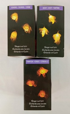 Lot de 8 Guirlandes Halloween 10 Led White ( 0.81 cts / pcs )