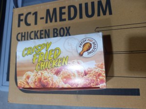 Chicken box/boîte à wings/nugetts
